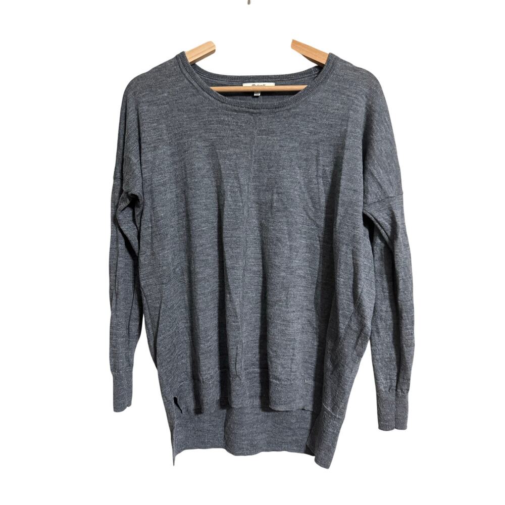 Madewell Lightweight Gray Neutral Sweater Small